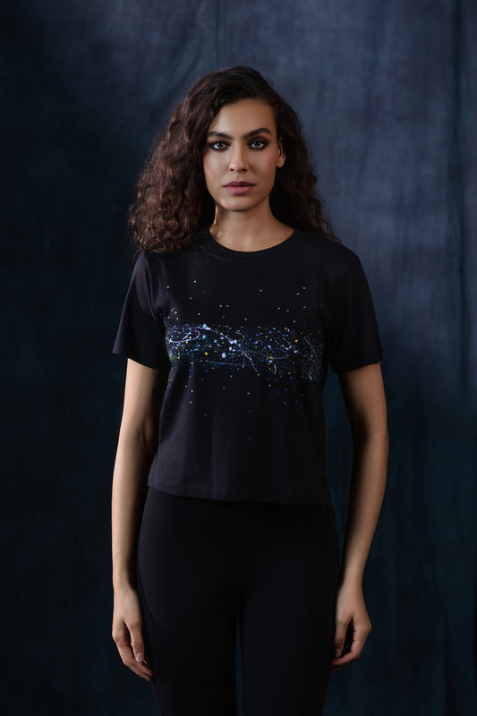 Midnight Splatter Art Tee