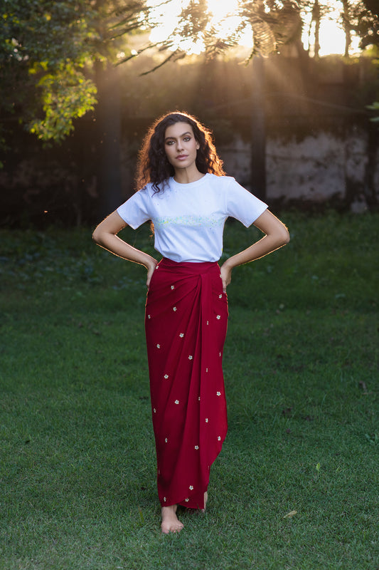 Shimmerfall Wrap Skirt